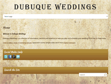 Tablet Screenshot of dubuqueweddings.com